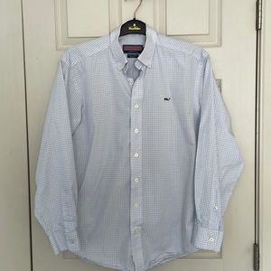 Vineyard Vines Men's Whale Shirt - Blue check